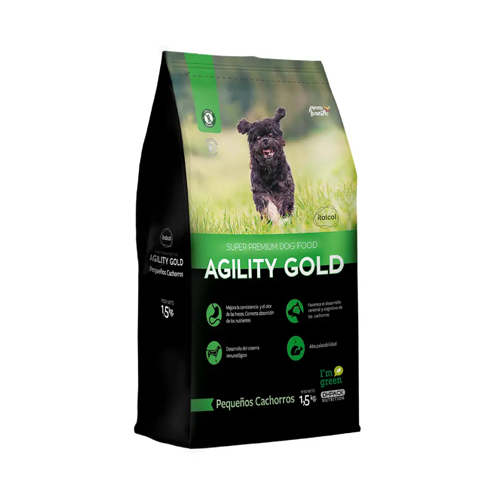 Comida Para Perro Agility Gold Pequeños Cachorros 1.5 kg a 8 kg