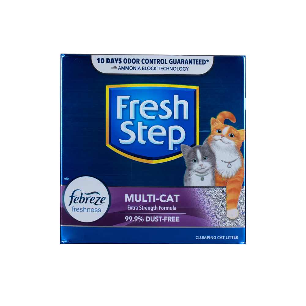 Arena Para Gato Fresh Step Multi Cat Aglomerante Con Febreze