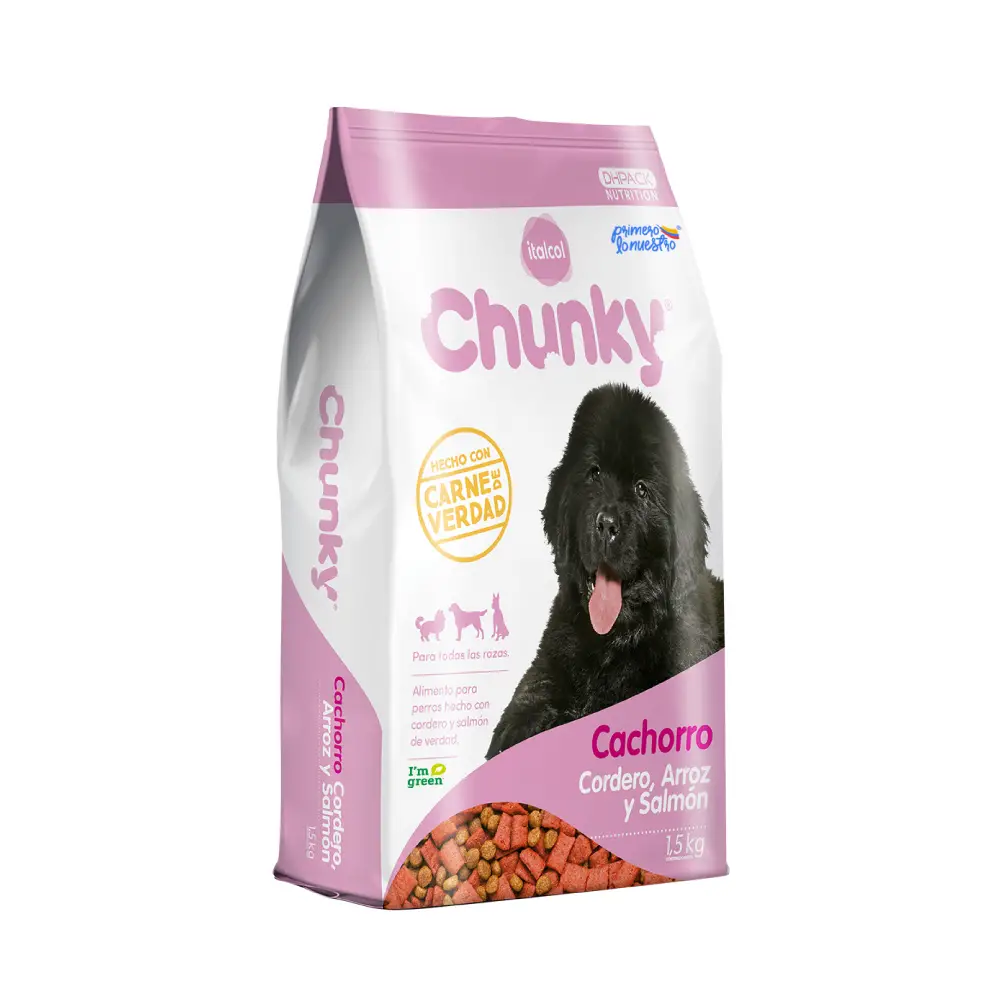 Comida Para Perro Chunky Cachorros  Cordero Arroz & Salmon
