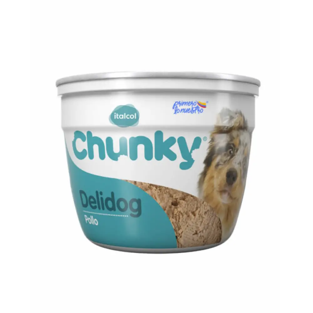 Comida Humeda Para Perro Chunky Delidog Pollo Pote X 310 GR
