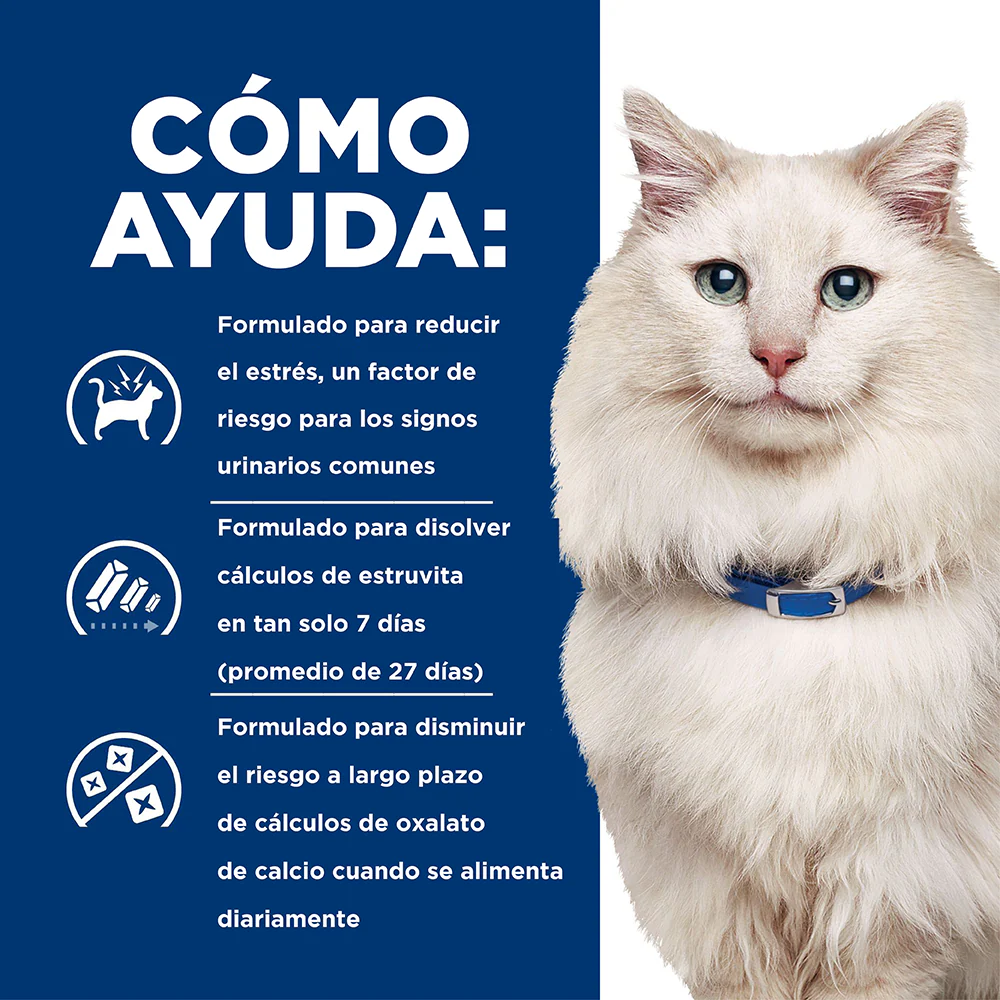 Hill's Prescription Diet c/d Multicare Stress, Cuidado Urinario, alimento seco para Gato 4 Lb (1,81 Kg) - Image 4