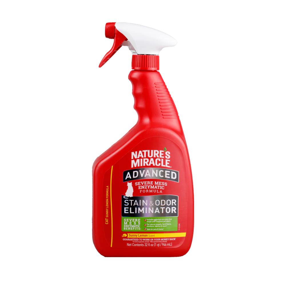 Eliminador De Manchas y Olores Avanzado Gato Nature Miracle 32 Oz