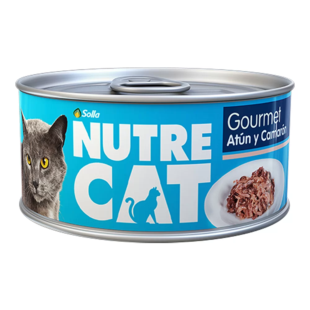 Comida Húmeda Para Gato Nutrecat Gourmet Atún Y Camarón X 85 GR