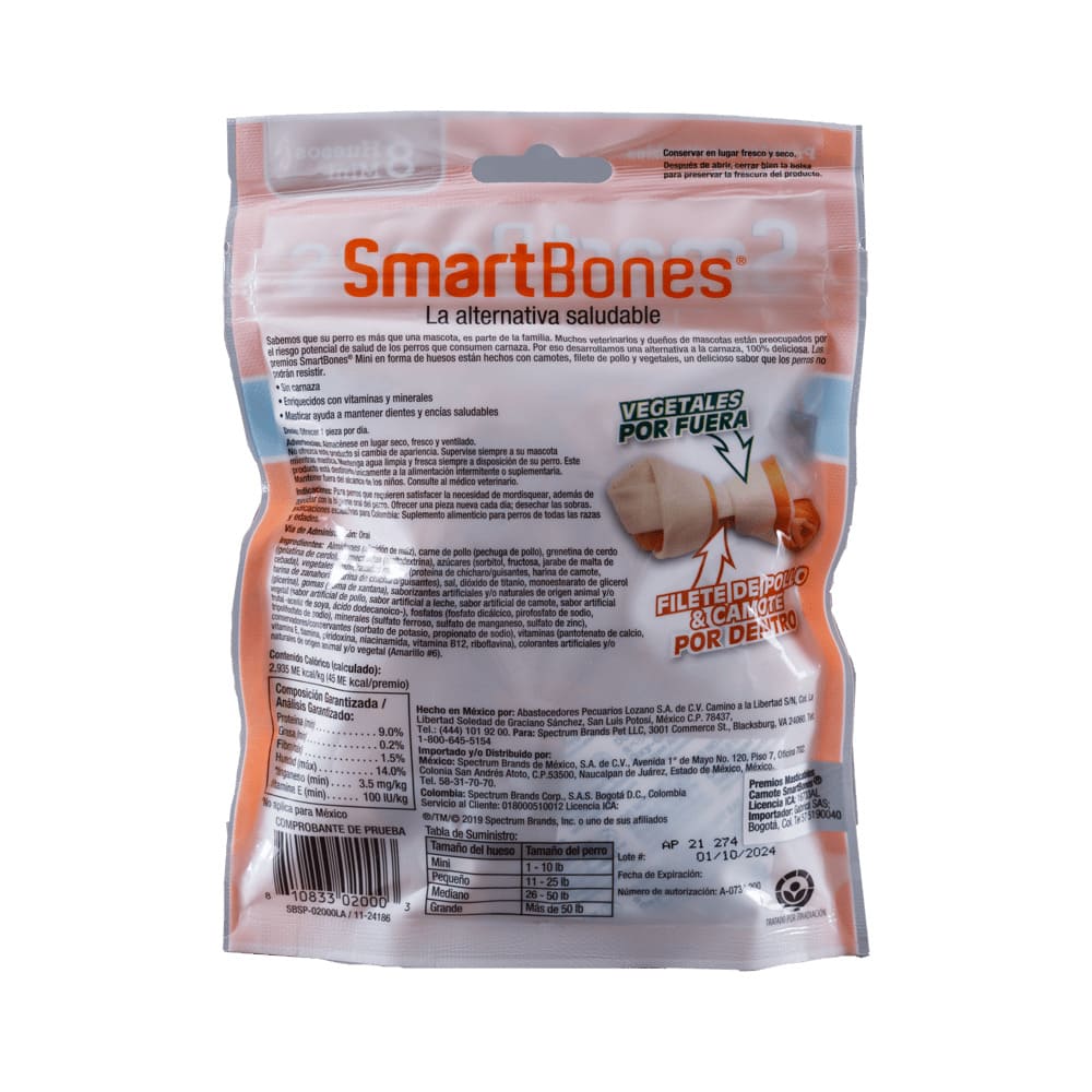 Snack Para Perro Smartbone Sweet Potato Mini 8 Pk - Image 2