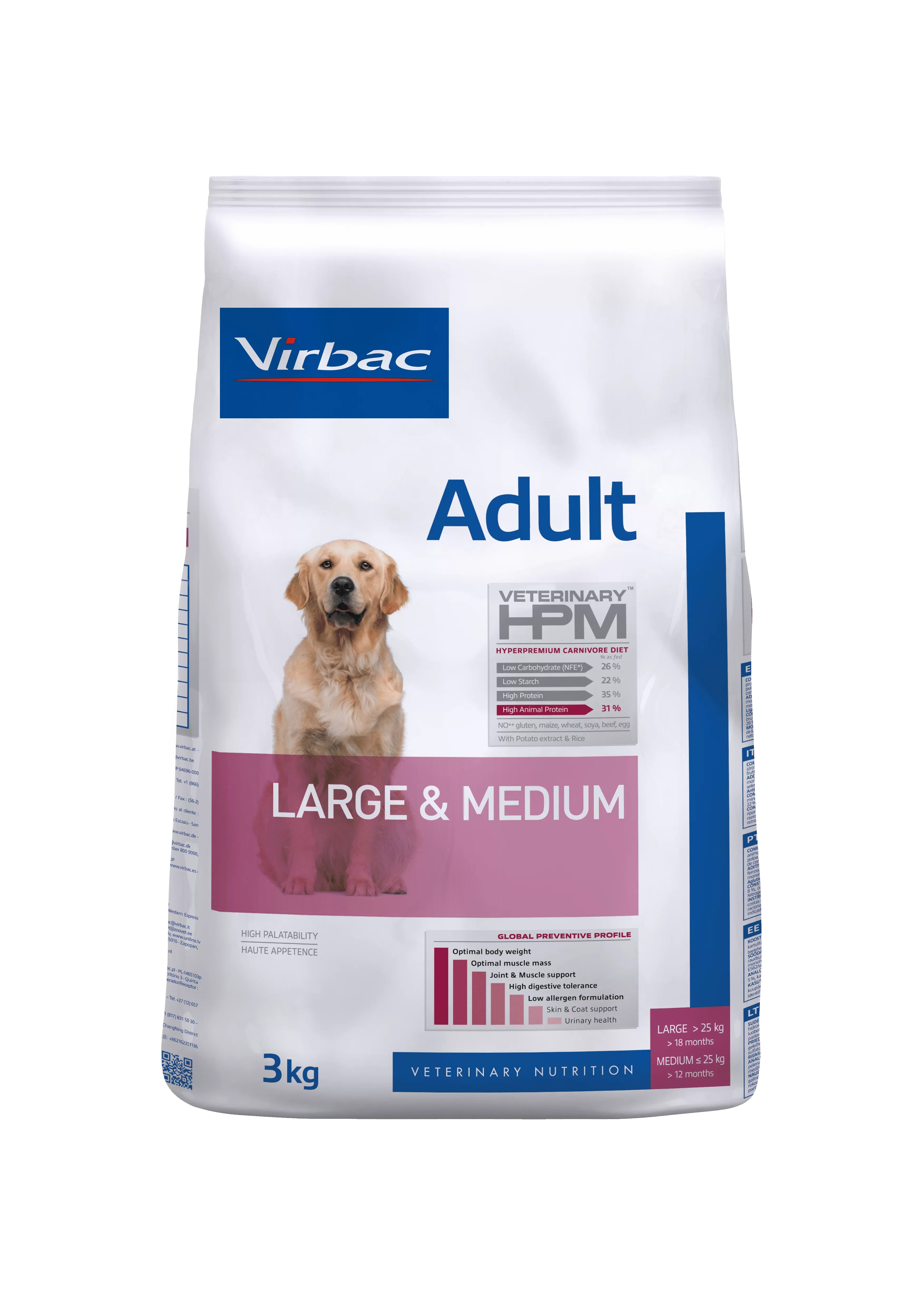 Comida Para Perro Virbac Adult Dog Large & Medium
